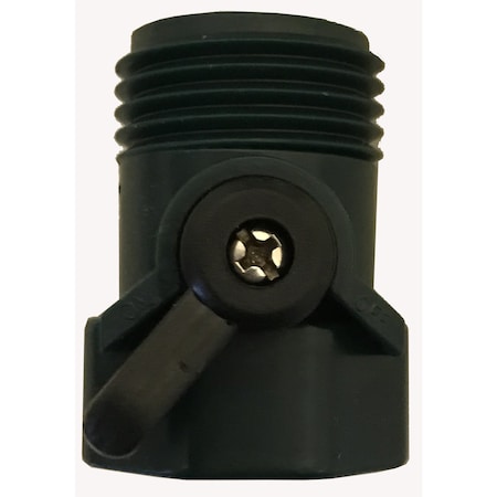 Rugg Rugg 3/4 in. Plastic Threaded Male Hose Shut-off Valve W6CY-PDQ